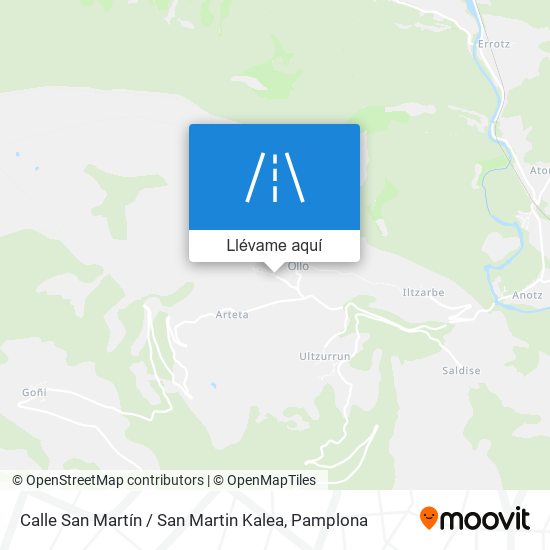 Mapa Calle San Martín / San Martin Kalea