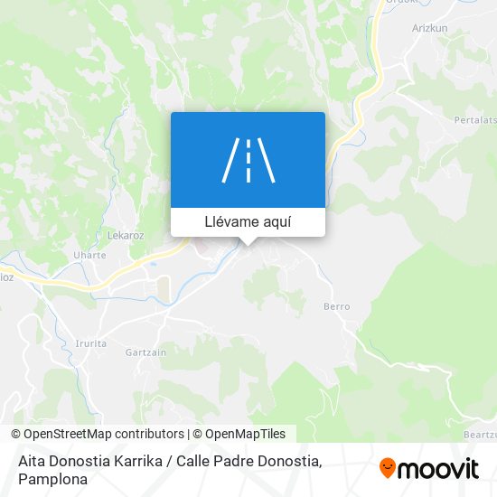 Mapa Aita Donostia Karrika / Calle Padre Donostia