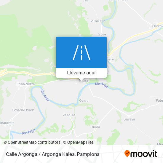 Mapa Calle Argonga / Argonga Kalea