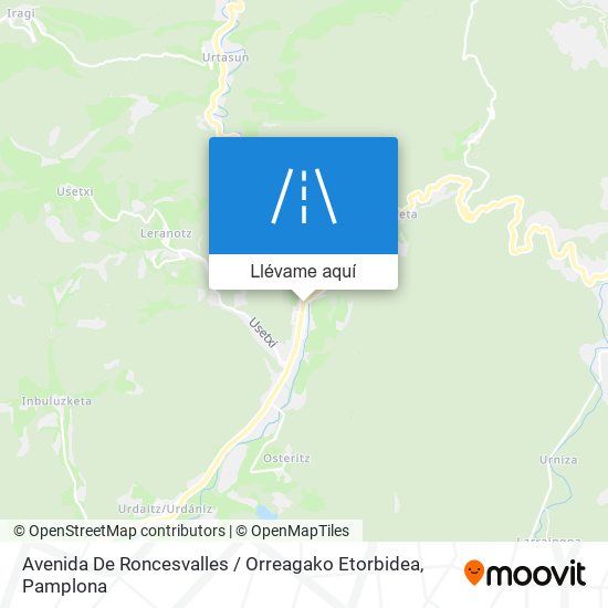 Mapa Avenida De Roncesvalles / Orreagako Etorbidea