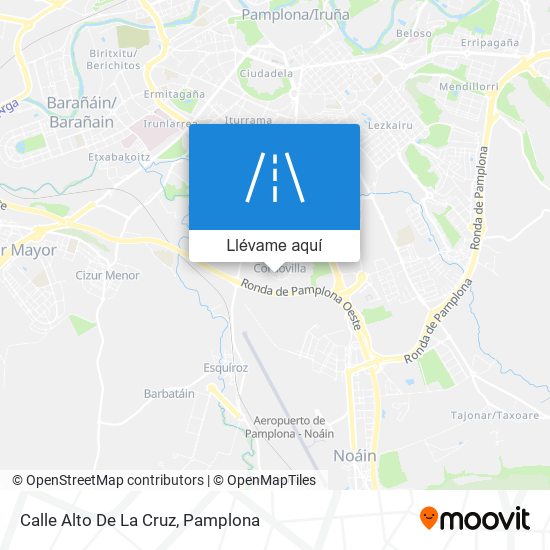 Mapa Calle Alto De La Cruz