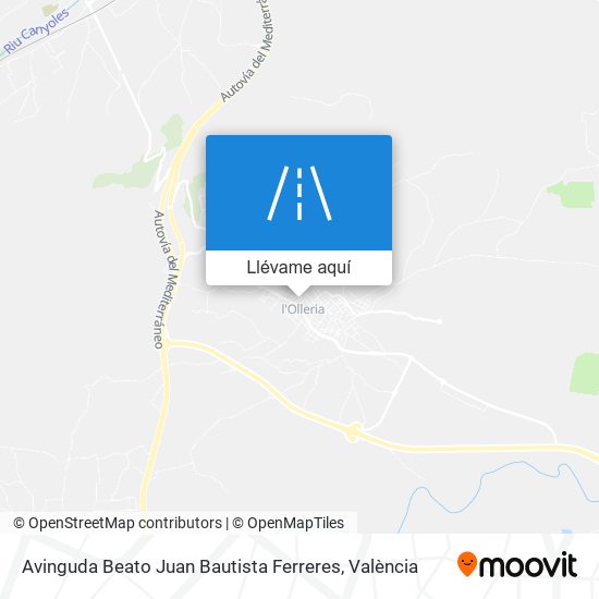 Mapa Avinguda Beato Juan Bautista Ferreres
