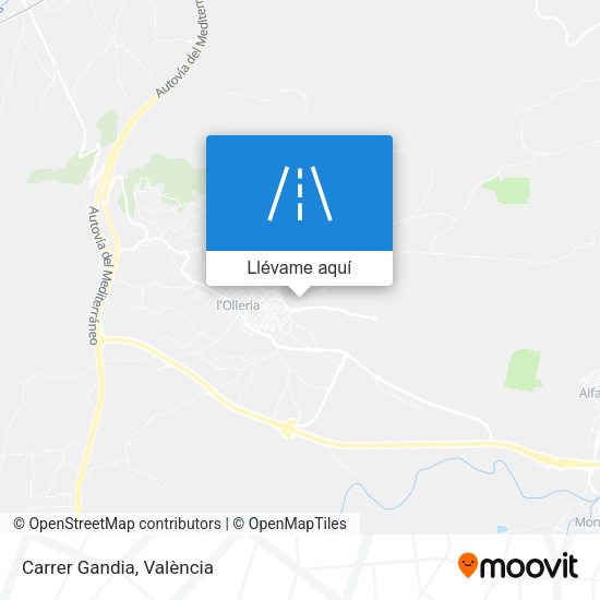 Mapa Carrer Gandia