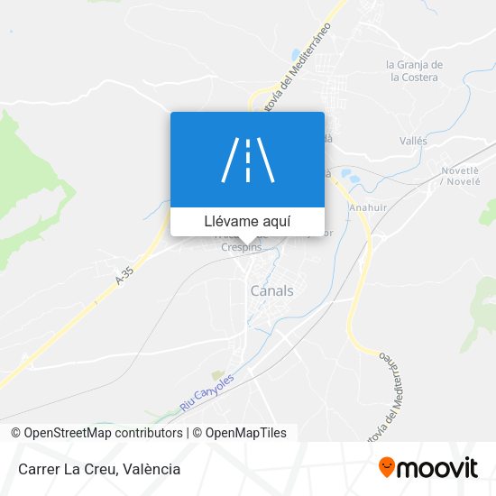 Mapa Carrer La Creu