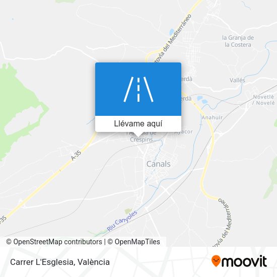 Mapa Carrer L'Esglesia