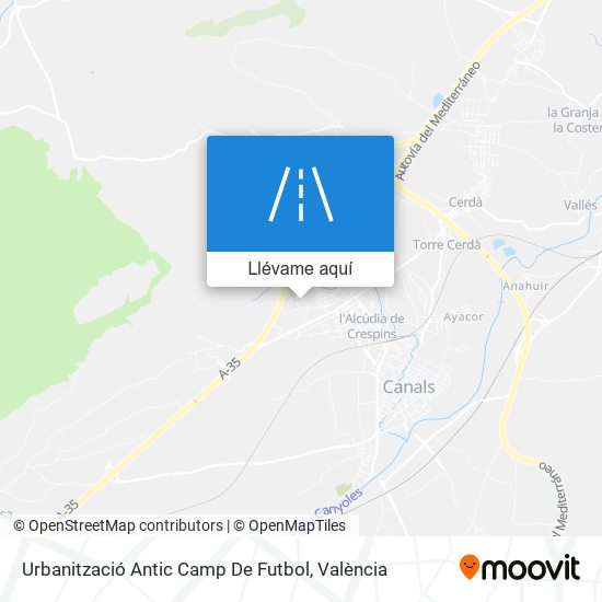 Mapa Urbanització Antic Camp De Futbol