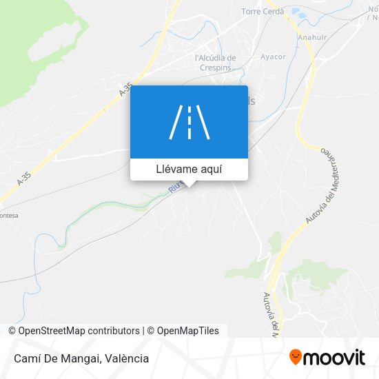 Mapa Camí De Mangai
