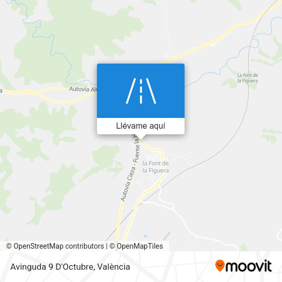 Mapa Avinguda 9 D'Octubre