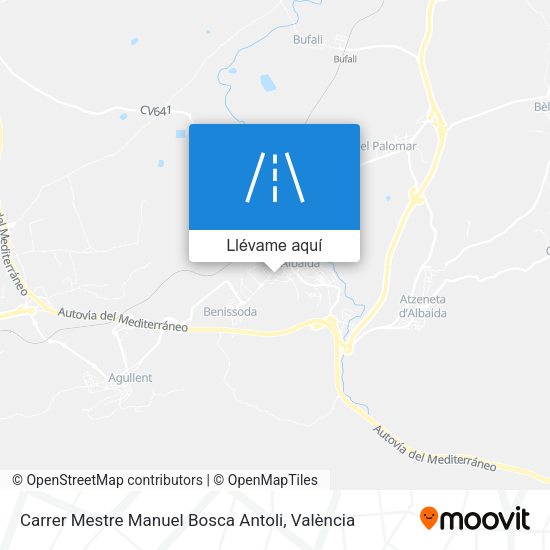 Mapa Carrer Mestre Manuel Bosca Antoli