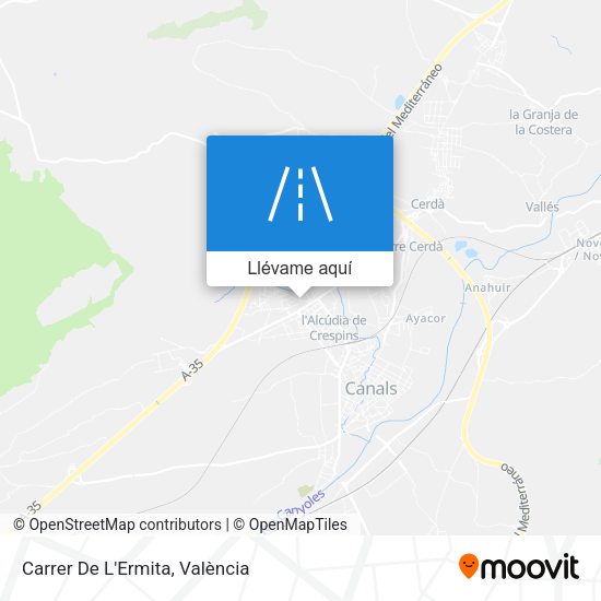 Mapa Carrer De L'Ermita
