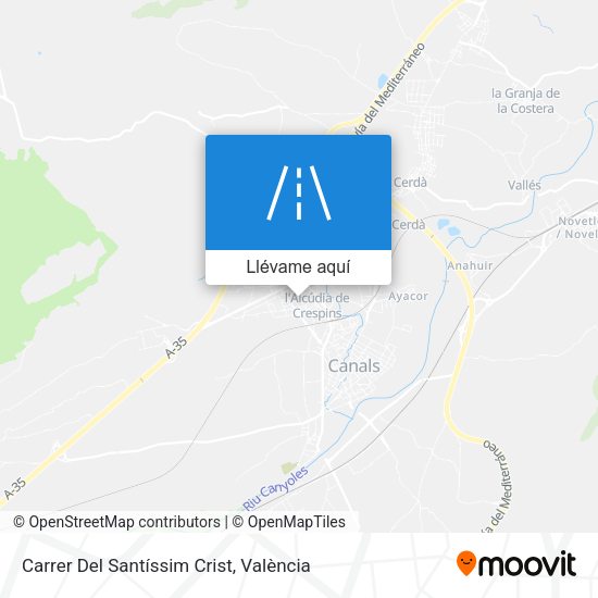 Mapa Carrer Del Santíssim Crist