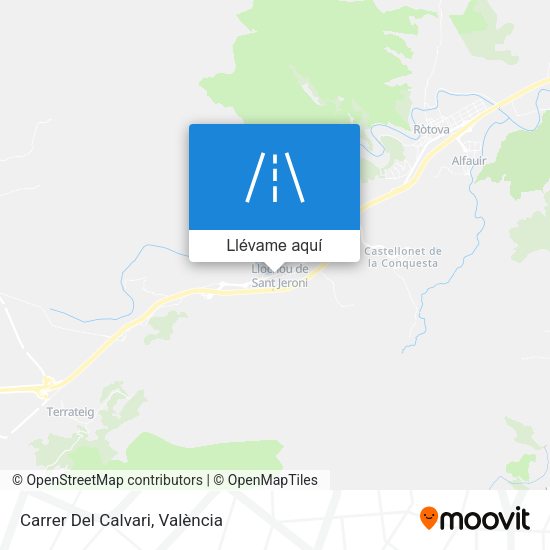 Mapa Carrer Del Calvari