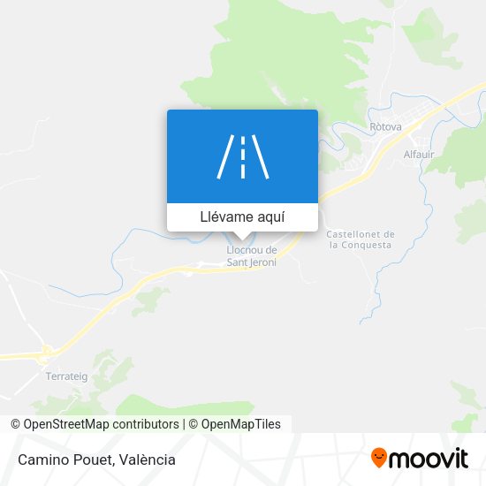 Mapa Camino Pouet