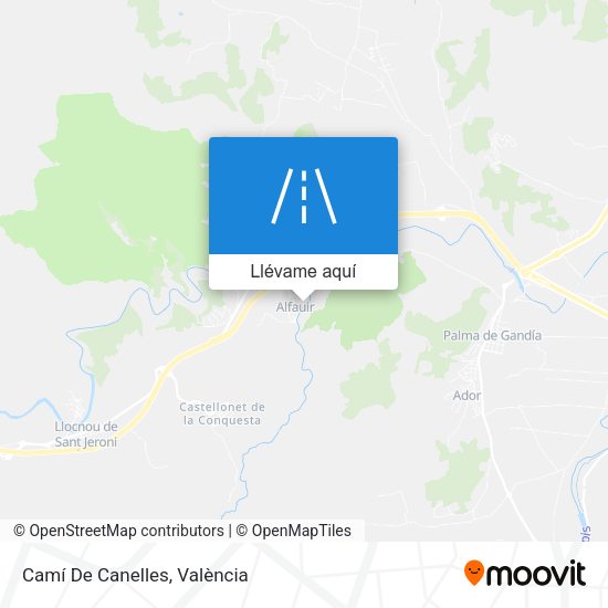 Mapa Camí De Canelles