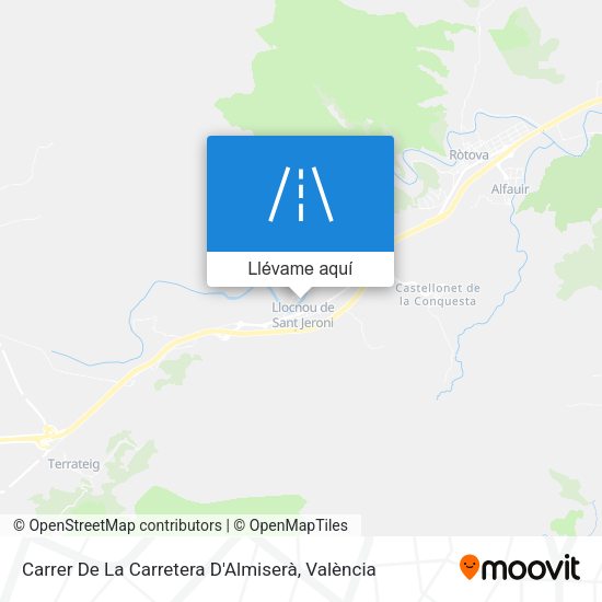 Mapa Carrer De La Carretera D'Almiserà
