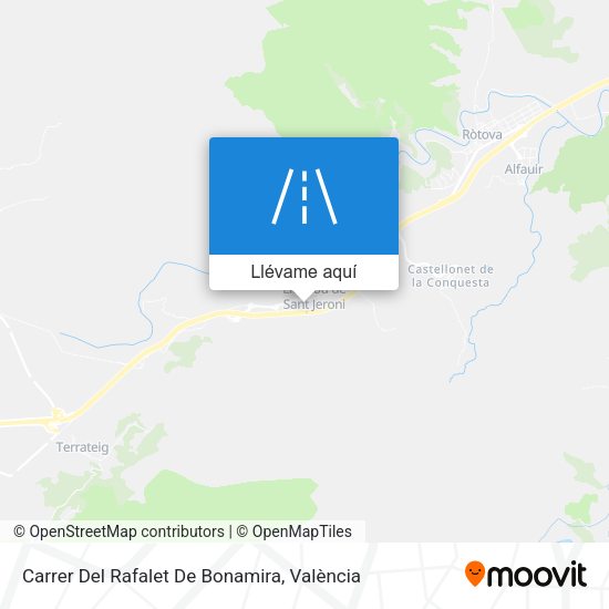 Mapa Carrer Del Rafalet De Bonamira