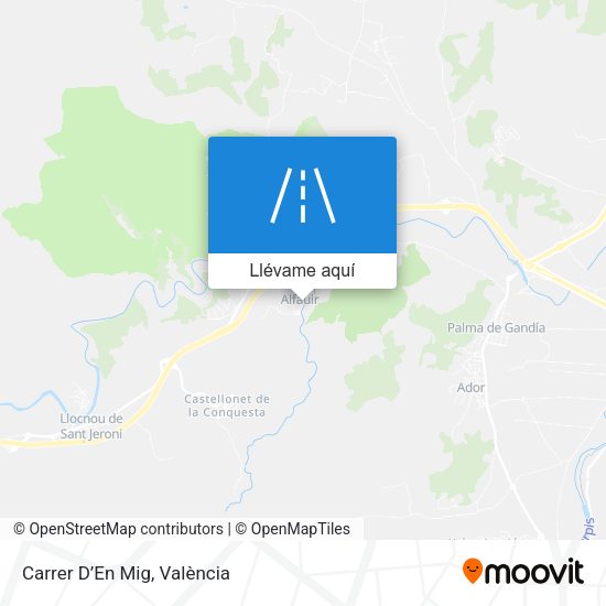 Mapa Carrer D’En Mig