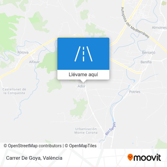 Mapa Carrer De Goya