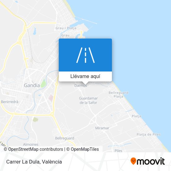 Mapa Carrer La Dula