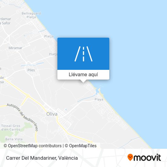 Mapa Carrer Del Mandariner