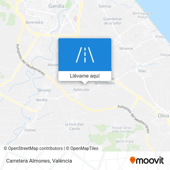Mapa Carretera Almones