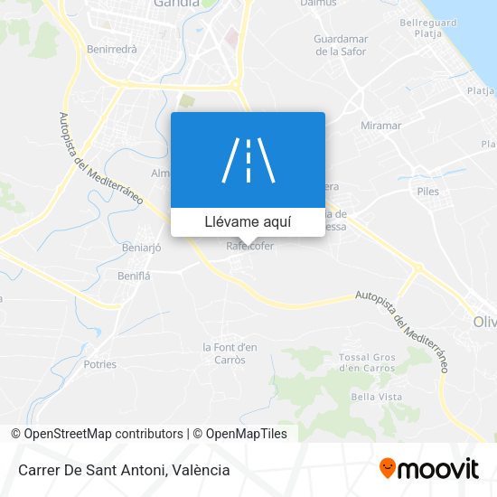 Mapa Carrer De Sant Antoni