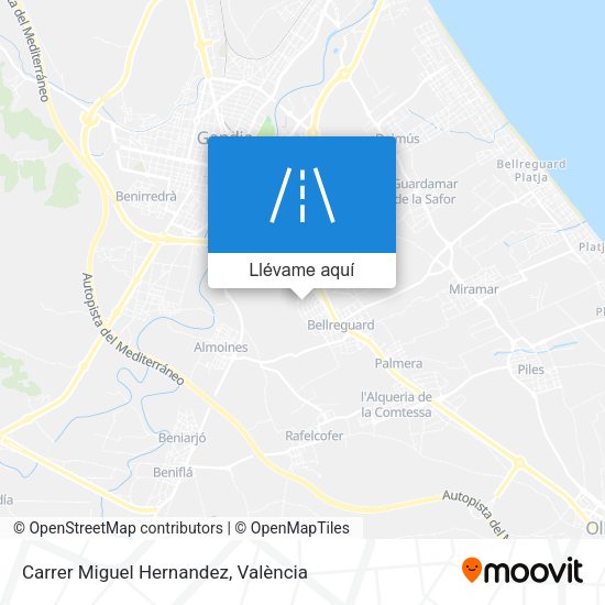 Mapa Carrer Miguel Hernandez