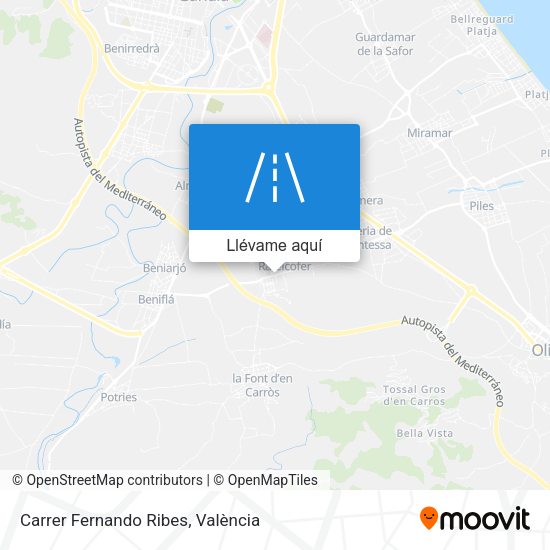 Mapa Carrer Fernando Ribes