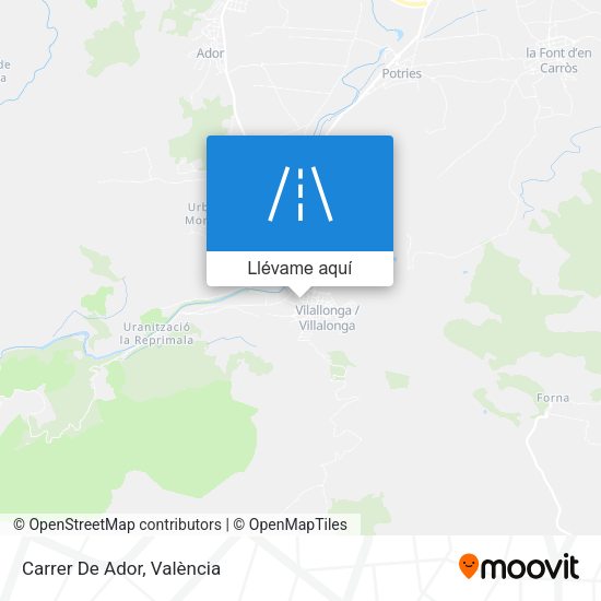 Mapa Carrer De Ador