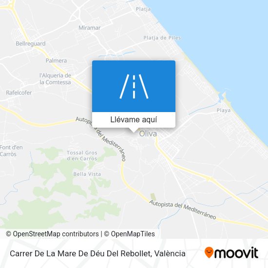 Mapa Carrer De La Mare De Déu Del Rebollet
