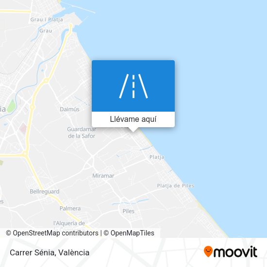 Mapa Carrer Sénia
