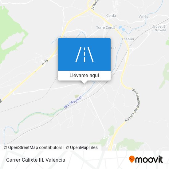 Mapa Carrer Calixte III