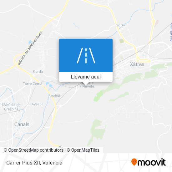 Mapa Carrer Pius XII