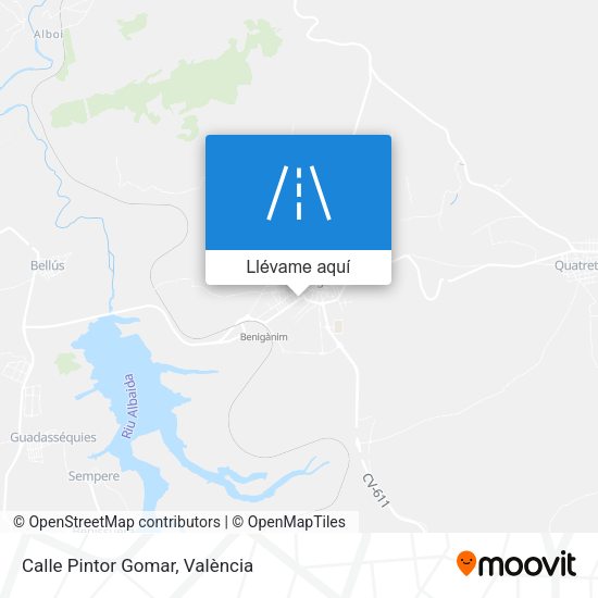 Mapa Calle Pintor Gomar