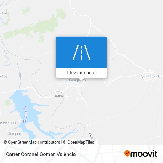 Mapa Carrer Coronel Gomar