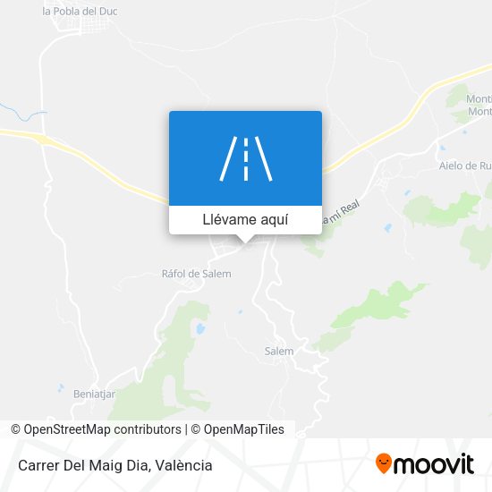 Mapa Carrer Del Maig Dia