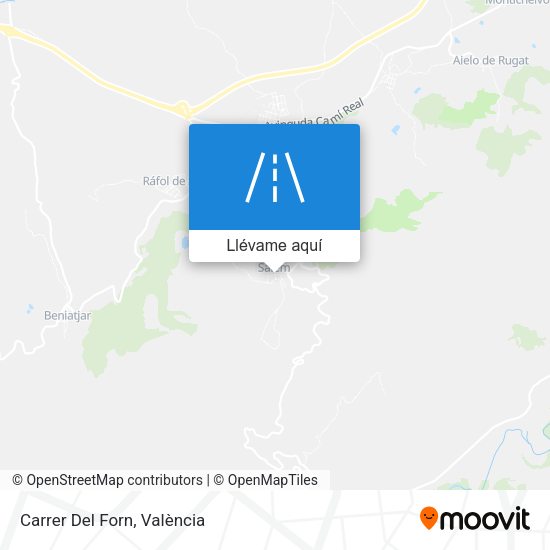 Mapa Carrer Del Forn