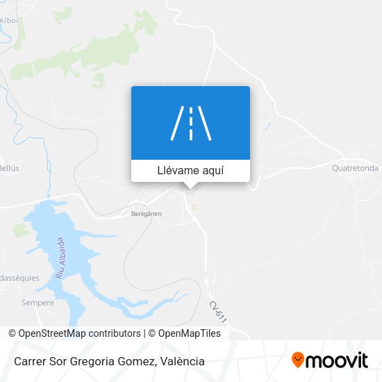Mapa Carrer Sor Gregoria Gomez
