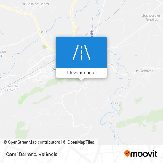 Mapa Camí Barranc