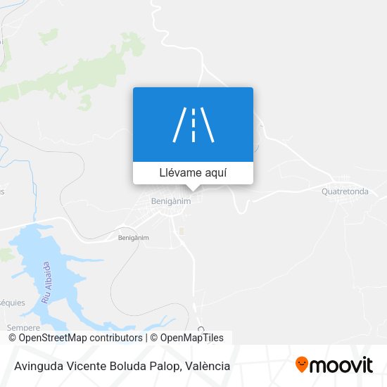 Mapa Avinguda Vicente Boluda Palop