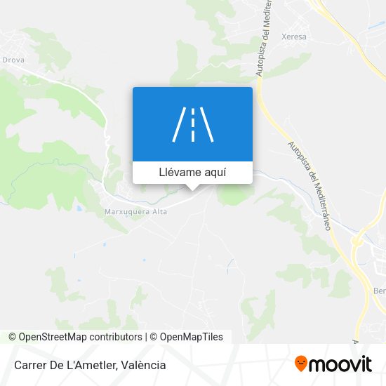 Mapa Carrer De L'Ametler