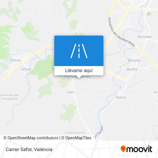 Mapa Carrer Safor
