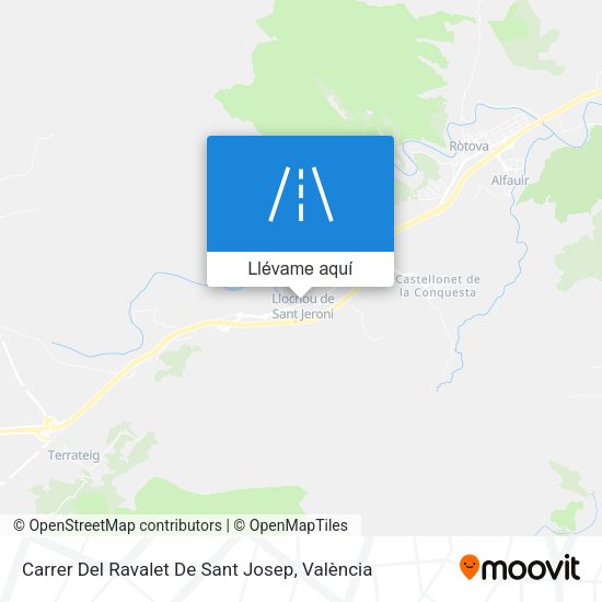 Mapa Carrer Del Ravalet De Sant Josep
