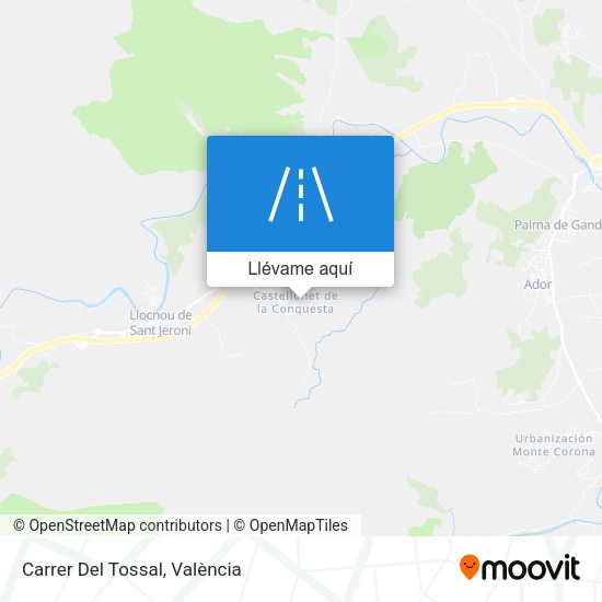 Mapa Carrer Del Tossal