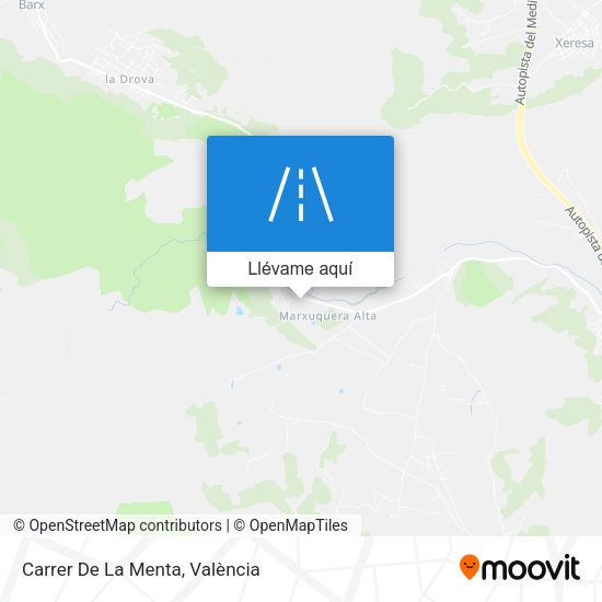 Mapa Carrer De La Menta