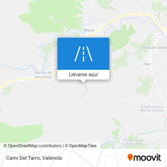 Mapa Camí Del Tarro