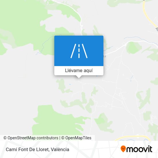 Mapa Camí Font De Lloret