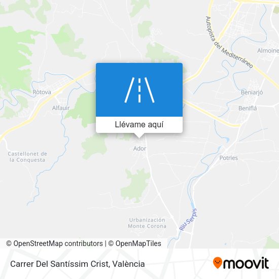 Mapa Carrer Del Santíssim Crist