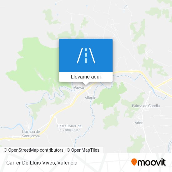 Mapa Carrer De Lluís Vives