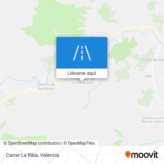 Mapa Carrer La Riba